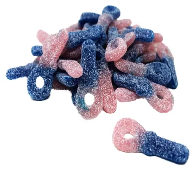 Immagine prodotto di Gelatina di frutta Frisia sour bubblegum bicolore vegan 300g
