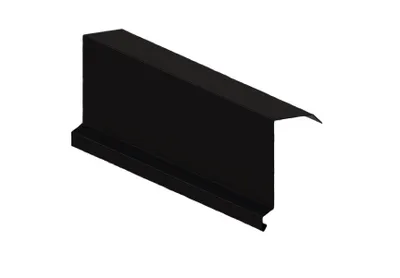 Zdjęcie produktu dla Szyna nawietrzna RŠ 333, 3 mm, ocynkowana, czarna (RAL9005)