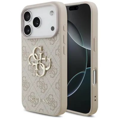 Obrázok produktu pre Puzdro Guess Hardcase 4G s veľkým kovovým logom pre iPhone 18 Pro / 17 Pro, ružové