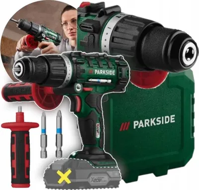 Obrázok produktu pre Parkside 20-Li C3 20V 2-Rýchlostný Led Príklepový Vŕtací Skrutkovač, Bez Batérie