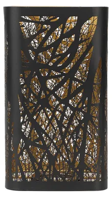 Baumschatten-Lampenkap, Metall, Schwarz, für E27/E26
