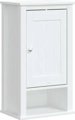 Imagen del producto de vidaXL Armario de baño BERG, blanco, 40x27x71,5 cm, madera maciza de pino