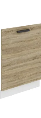 Produktbild von Belini Frontblende für Geschirrspüler PZ. Frontblende Geschirrspüler 60 cm Breite. Frontplatte für Spülmaschine mit Griff, Sonoma-Eiche