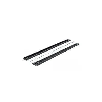 Produktbild von 19" Kabelmanagement Bürstenleiste (schwarz, werkzeugfrei, 1 HE)