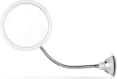 Immagine prodotto di Specchio da doccia rotondo con maniglia, flessibile, 17 cm