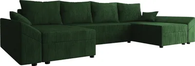 Produktbild von MIRJAN24 Ecksofa Dante U Cord, Eckcouch, Couch mit Bettkasten und Schlaffunktion, U-Form, Wohnzimmer (Farbe: Poso 14)