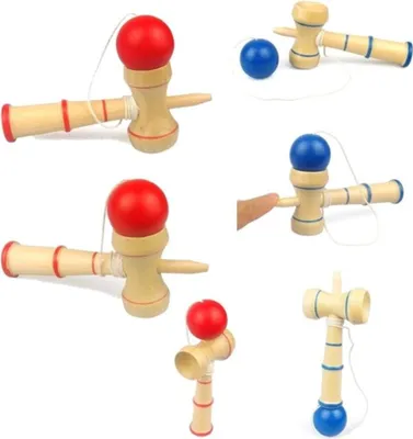 Obrázek produktu pro Náhodná barva, 12 cm, dřevěný žonglovací míček, antistresová hračka, vzdělávací