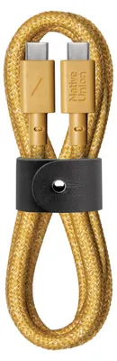 Image de NATIVE UNION, Eco Belt Câble USB-C vers USB-C - 1,2 m, jaune