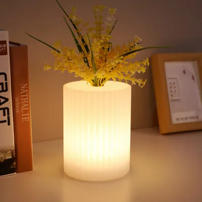 Produktbild von LED Schreibtischlampe LED-Vasenleuchte mit drei Farben dimmbar Timer aus Licht Schlafzimmer