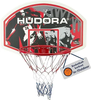 Obrázok produktu pre Sada basketbalového koša – vnútorný a vonkajší basketbalový kôš s doskou – basketbalový kôš vrátane montážneho materiálu na upevnenie na stenu – basketbalová doska a kôš pre dospelých/mládež a deti