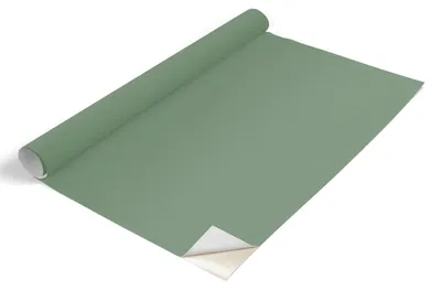Zdjęcie produktu dla Folia meblowa Tulup – folia samoprzylepna do mebli – folia samoprzylepna 75 x 150 cm – folia meblowa do szaf – folia do mebli – folia meblowa do kuchni – wodoodporna – zmywalna – samoprzylepna – bez pęcherzyków powietrza – stonowana zieleń