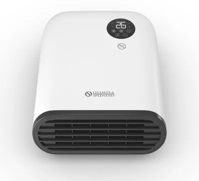 Obrázek produktu pro Olimpia Splendid Caldo Duo, Elektrický přímotop s ventilátorem, Třída II, IP21, IP24, Vnitřní, Tabulka, Zeď, Bílá