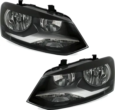 Produktbild von TYC Scheinwerfer Set für VW Polo 6R 2009-2014 H7 Chrom Highline Comfortline Cros
