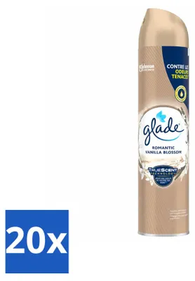 Produktbild von 20 x Glade Raumspray Romantic Vanilla Blossom - 300 ml - Vorteilspackung - 20 Stücke