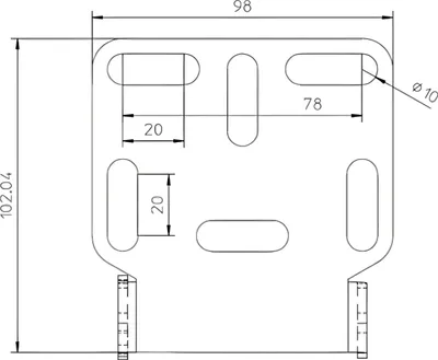 Produktbild von HIGHSIDER Universal Halter Typ 2, schwarz für