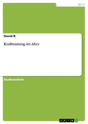 Produktbild von Krafttraining im Alter