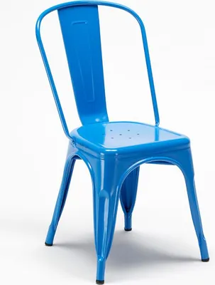 Produktbild von industrielle stühle aus metall- und stahl für küche und bar steel one - Blau