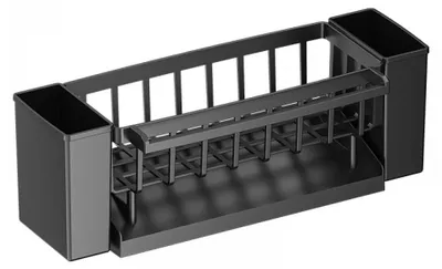 Obrázek produktu pro Organizér na dřez, odtokový stojan, držák na houbičku, kuchyňský nerezový