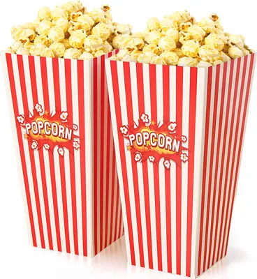 Produktbild von Dayshake Popcornbecher - 60 Stück - Popcorntüten für Kinderpartys - Candy Becher für Leckereien