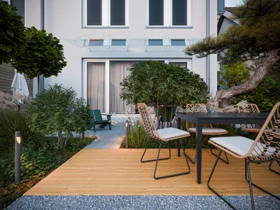 Produktbild von WOODTEX | 4 m | Hellbraun 20x145x2000mm Terrassendiele Douglasie, fein geriffelt grob geriffelt Wendediele, rutschhemmend witterungsbeständig, Nadelholz Terrassenbelag