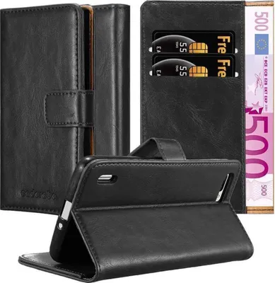 Image de Cadorabo Housse pour Honor 6 PLUS Housse en noir Housse pour portable Book Case Etui Luxury