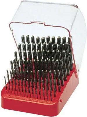 Produktbild von RUKO Spiralbohrersatz DIN 338 Typ N HSS G in Industriekassette rechtsschneidend blank