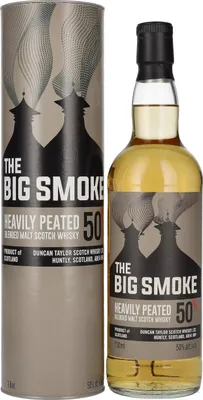 Produktbild von Duncan Taylor THE BIG SMOKE Heavily Peated Blended Malt 50% Vol. 0,7l in Geschenkbox