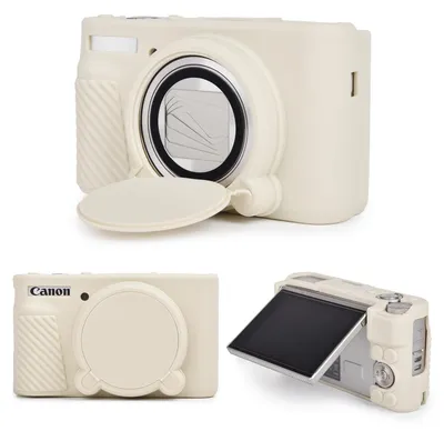 Image de Protège-écran en silicone pour appareils photo Canon PowerShot SX740/SX730 HS - Blanc cassé