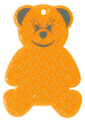 Produktbild von Reflektor "Bär" transparent-orange