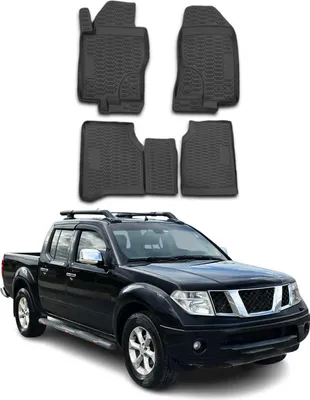 Obrázok produktu pre 2010-2015 Nissan Navara podlahové rohože TPE čierne 4 ks