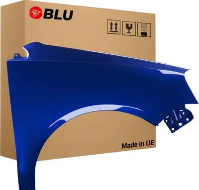 Immagine prodotto di BLU Parafango compatibile con VW Volkswagen Polo 9N3 IV 4 LIFT LD5Q Destra Blau SchattenBlau | 2005-2009 | Anteriore | Verniciato | Pronto per il montaggio | Acciaio
