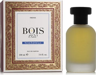 Zdjęcie produktu dla Bois 1920 Sushi Imperiale, Unisex, 100 ml, Perfumy w płynie, Bergamotka, Mandarynka, Cytryna, Pieprz, Gałka muszkatołowa, Różowy, Cynamon, Drzewo sandałowe, Tonkowiec wonny, Wanilia