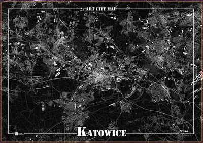 Immagine prodotto di Poster decorativo - Katowice