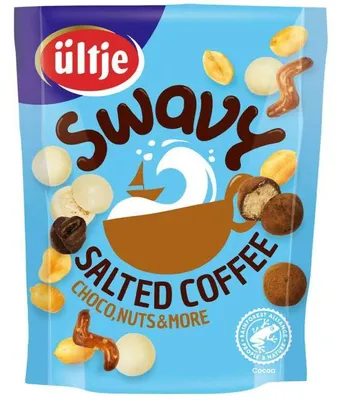 Zdjęcie produktu dla ültje Swavy Salted Coffee Snackmix z prażonymi ziarnami kawy 140g