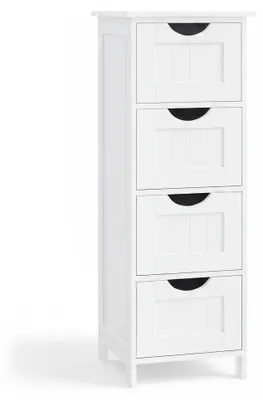 Produktbild von InAndOutdoorMatch - Badezimmerschrank - Stehend - 4 Schubladen - Weiß, KI-generiertes Bild