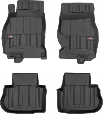 Imagen del producto de TAPETES DE GOMA PARA INFINITI FX 1, modelos de 2003 a 2008, diseño 3D con borde elevado