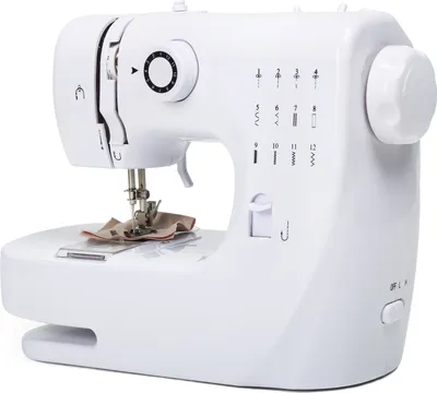 Image de 609A Mini-machine à coudre avec 12 programmes de points, pédale et prise EU
