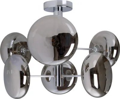 Produktbild von Näve Leuchten Deckenleuchte ORION mit G9 Deckenleuchte ORION mit G9 Deckenleuchten - Deckenleuchte "ORION" Ø: 52cm amber, Deckenlampe im Retro Style, aus Metall und Glas in amber, 38 cm hoch, Ø 52 cm, G9-Fassung