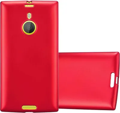 Produktbild von Cadorabo Schutzhülle für Nokia Lumia 1520 Hülle in Rot Handyhülle TPU Silikon Etui Cover Case