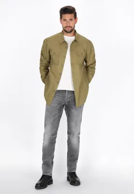 Image de Chemise pour hommes SAPORTA - couleur olive claire, taille L