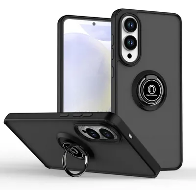 Image de Étui de protection en TPU + PC pour Samsung Galaxy S25 Edge 5G série Q, motif Shadow, noir