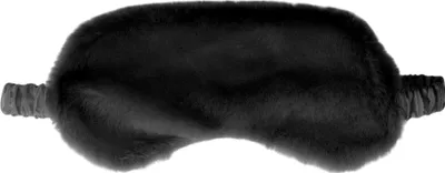 Produktbild von Schlafmasken, weiche Plüsch-Schlafmasken, Reise-Nickerchen-Augenbinde, atmungsaktive Nachtmasken, Schwarz