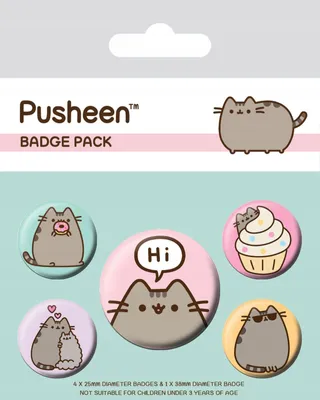 Produktbild von Pusheen Ansteck-Buttons 5er-Pack Pusheen Says Hi