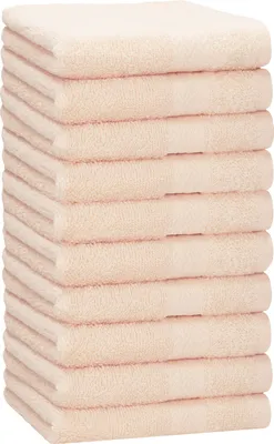 Produktbild von Betz 10 Stück Handtücher 50x100 cm PREMIUM  100% Baumwolle  Farbe: beige