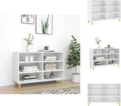 Zdjęcie produktu dla vidaXL Kredens biały 103,5x35x70 cm Materiał drewnopochodny - Kredensy