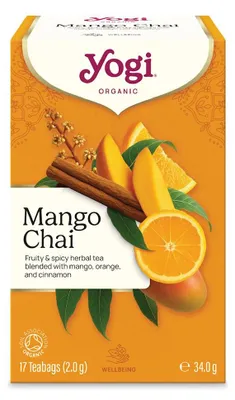 HERBATKA MANGO CHAI BIO (17 x 2 g) 34 g - YOGI TEA