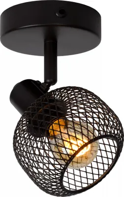 Immagine prodotto di Lampada da soffitto nera MAREN 1xE14 40W Lucide