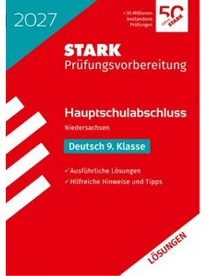 Produktbild von STARK Lösungen zu Deutsch 9. Klasse - Hauptschulabschluss 2027 Niedersachsen - Prüfungsvorbereitung