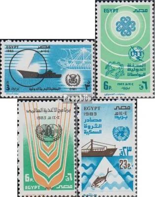 Produktbild von Briefmarken Ägypten 1983 Mi 1450-1453 (kompl.Ausg.) postfrisch Meeresorganisation