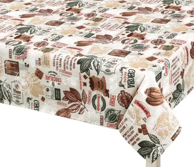 Produktbild von Tischtuch EMA - 100x100 cm - Beige,Braun